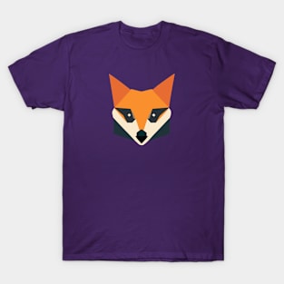 Geometrical design of a fox face T-Shirt